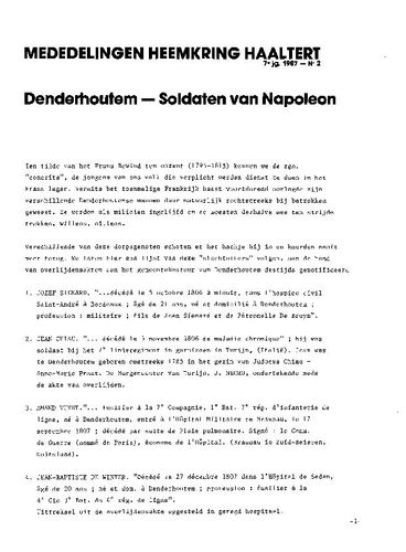 Kaft van Mededelingen 1987-2